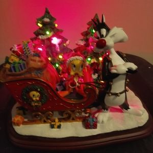 Tweety & Sylvester Christmas sleigh lightup